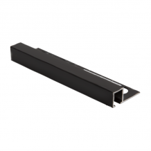 10mm - TDP100.17 Genesis Matt Black Square Edge Smart Tile Trim TDP 2.5m